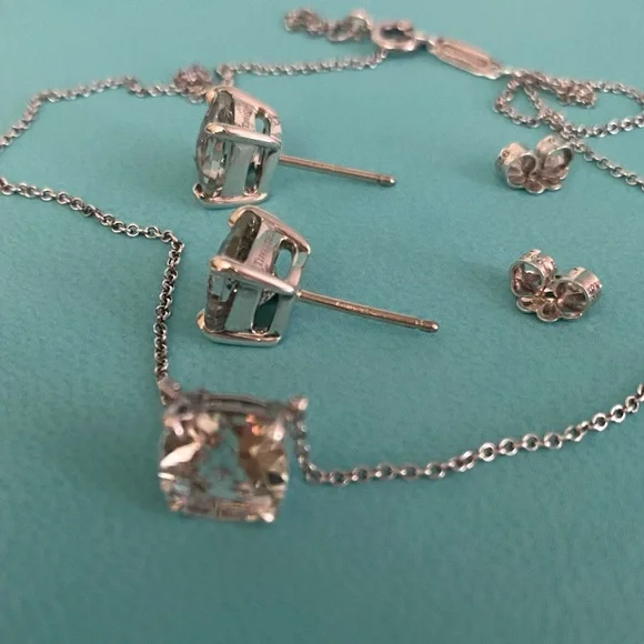 Tiffany & Co. Prasiolite Sparkler Necklace and Earrings - Picture 8 of 11